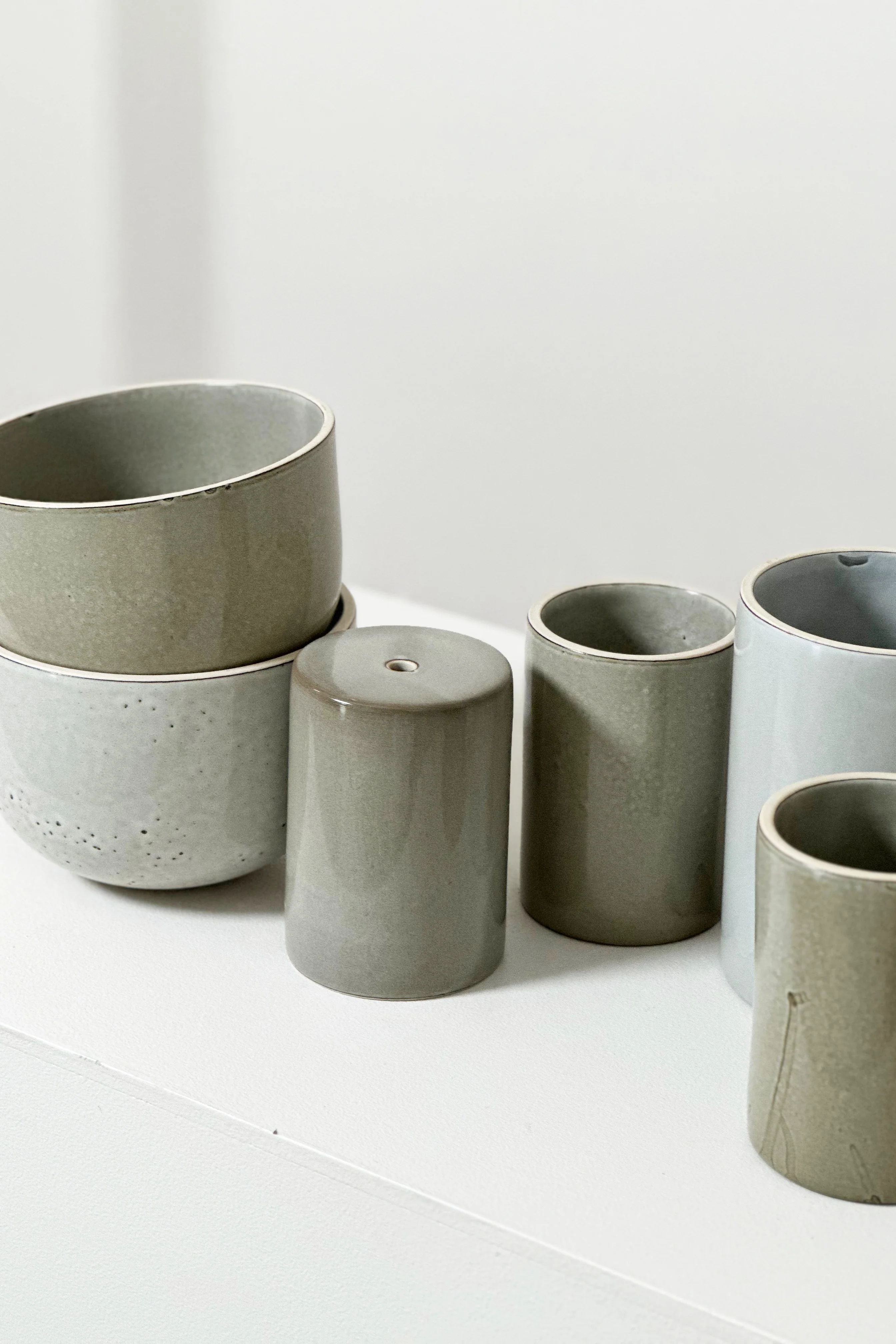 Ceramic Wall Dish Sconce Light / Saltbush - Image 3