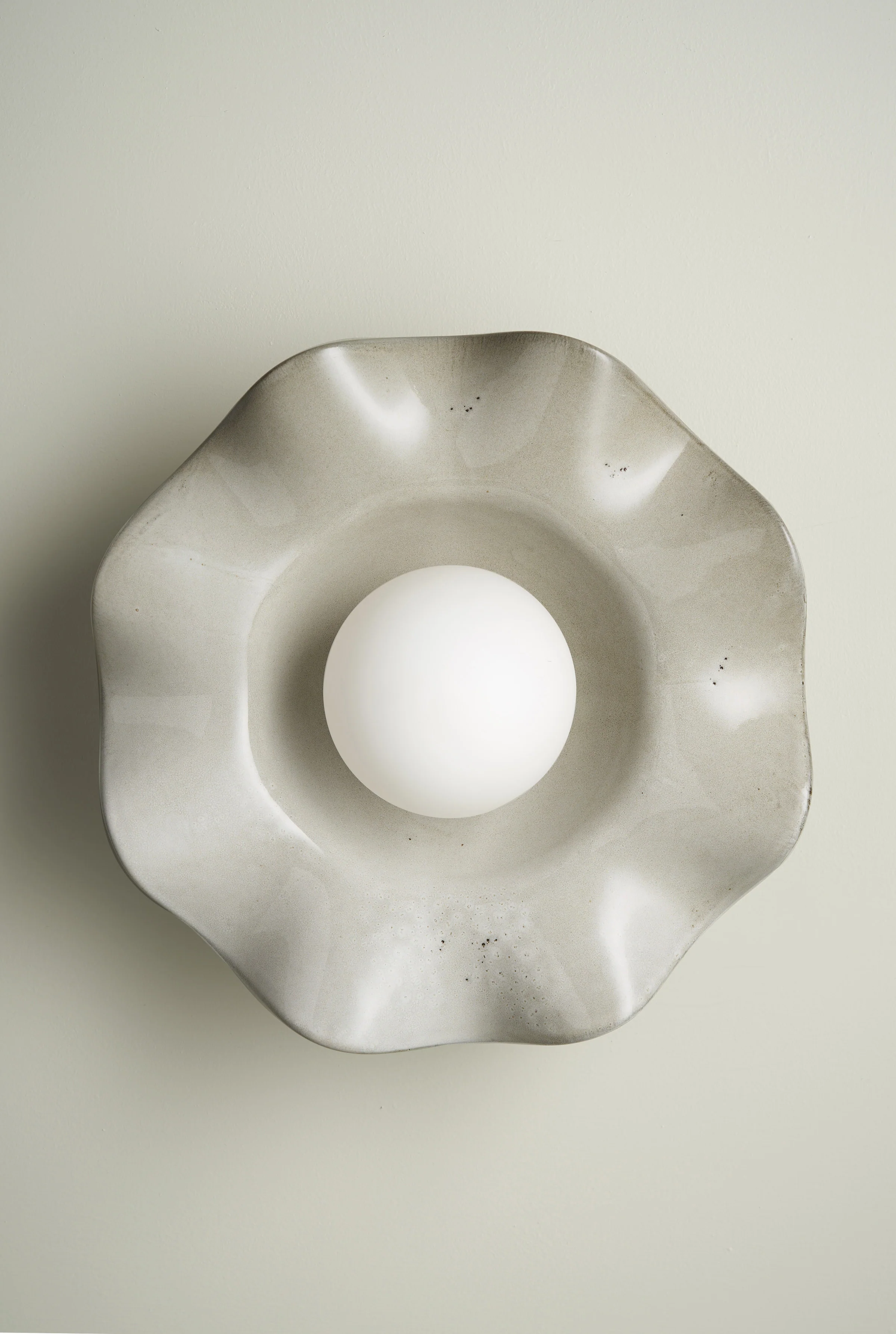 Ceramic Wall Pearl Sconce Light / Saltbush - Image 3