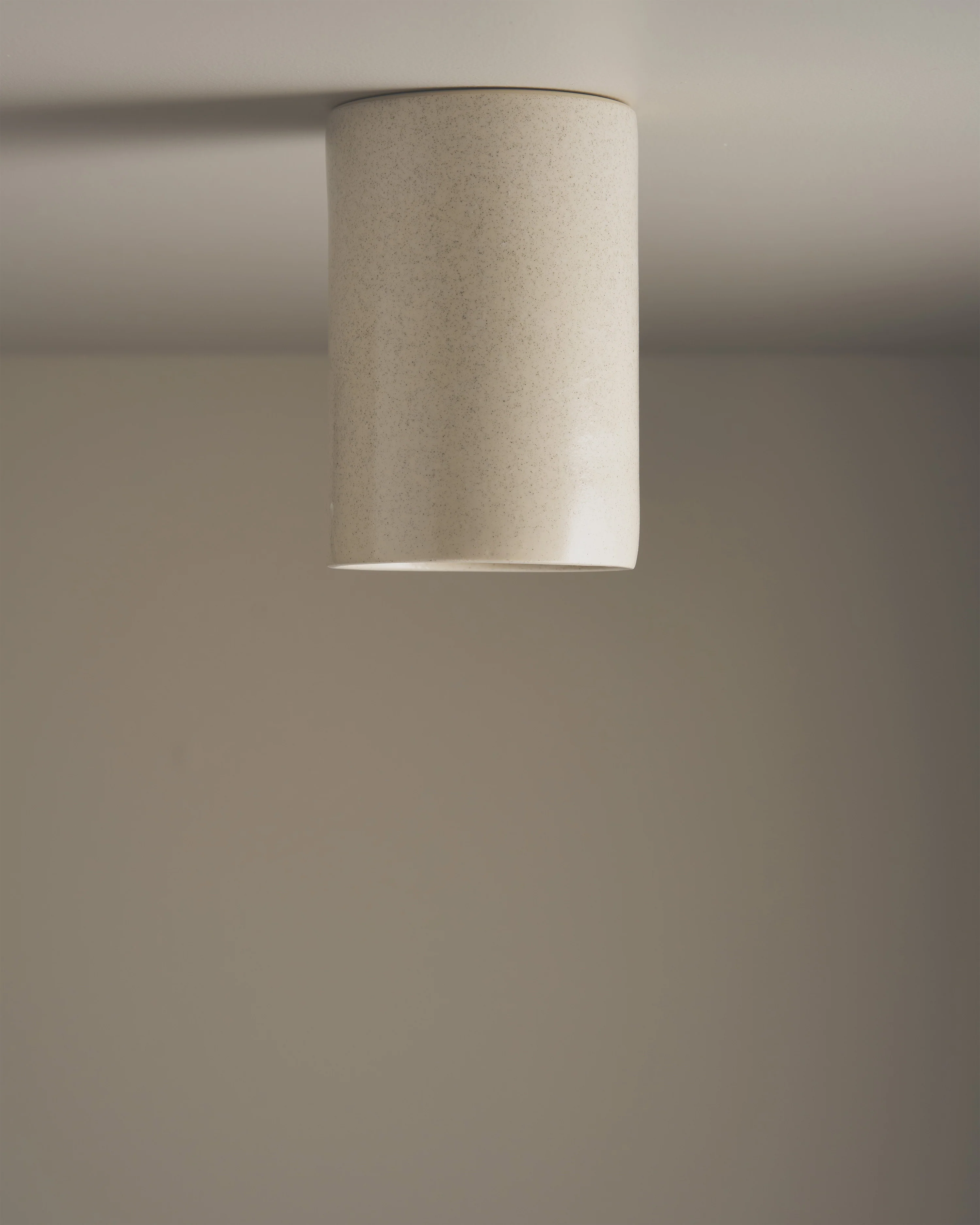 Tall Cylinder Ceiling Light / Poppyseed